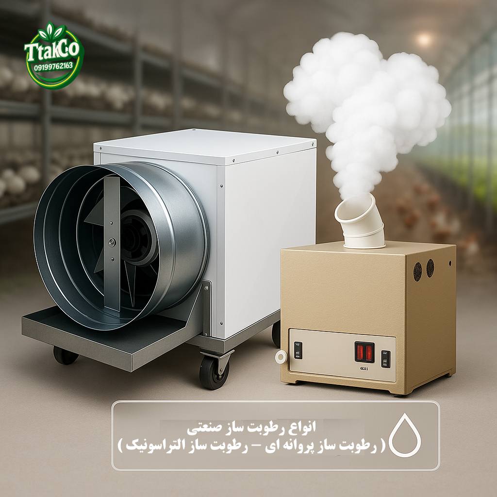 رطوبت ساز صنعتی رطوبت ساز پروانه ای التراسونیک