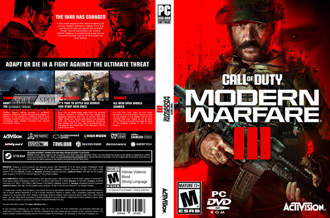 Call of Duty Modern Warfare III 2023 Cover