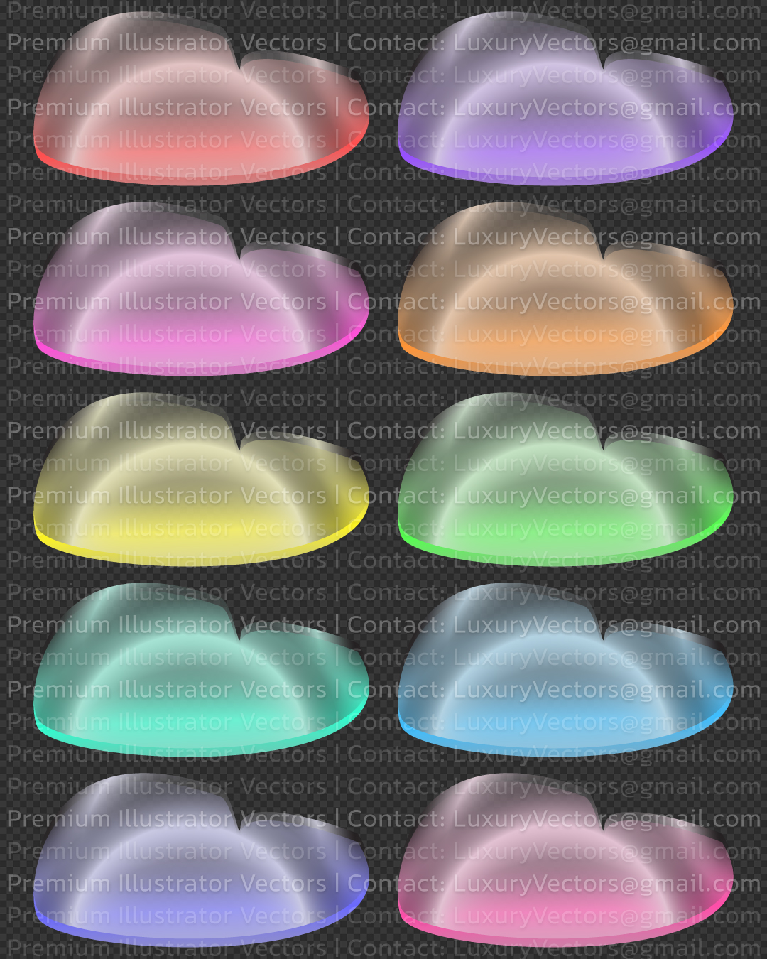 اشکال هندسی قلب شکل های قلبی وکتور های عشق و عاشقی لاو استوری