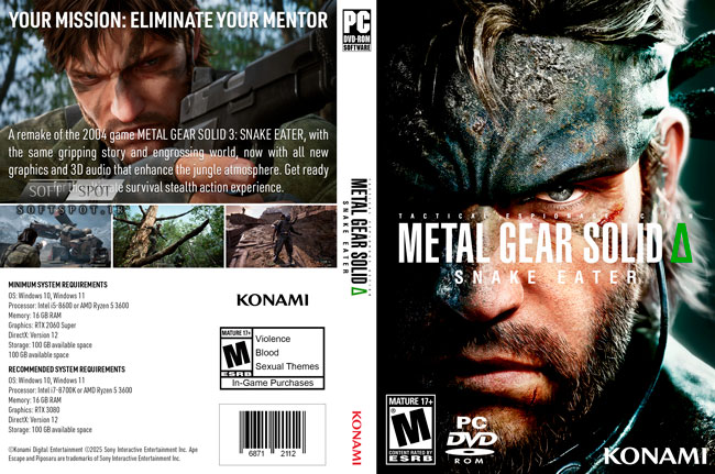 METAL GEAR SOLID Delta Snake Eater Cover