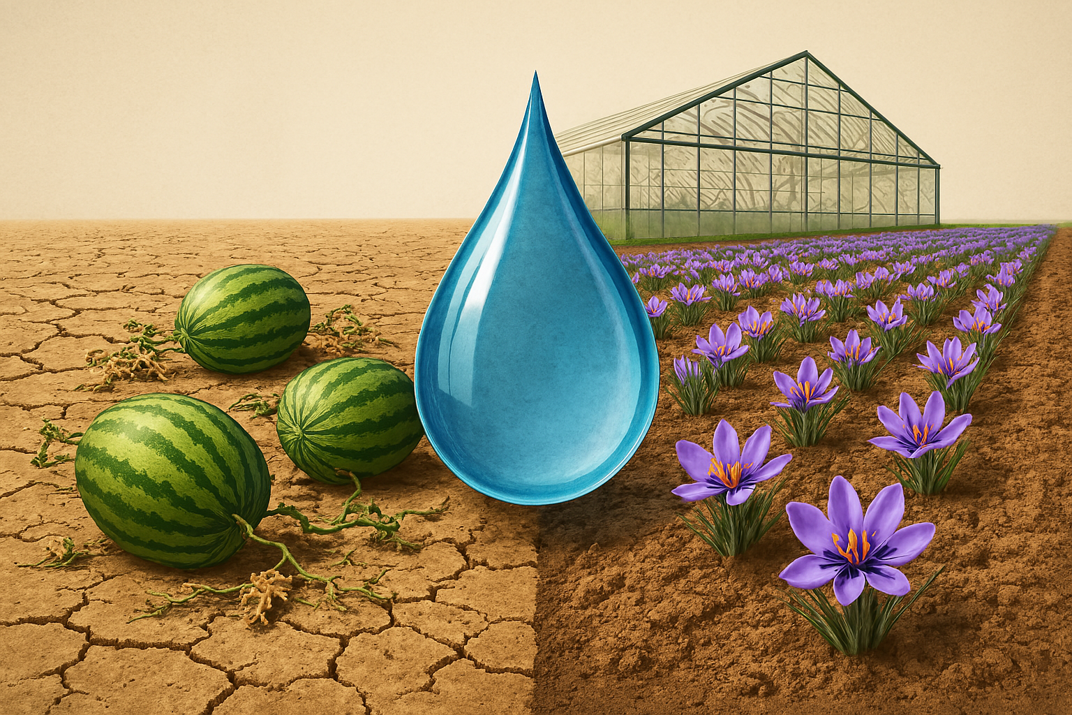 مقایسه کشت محصولات آب‌بر و کم‌آب‌بر - الگوی کشت صحیح در ایران