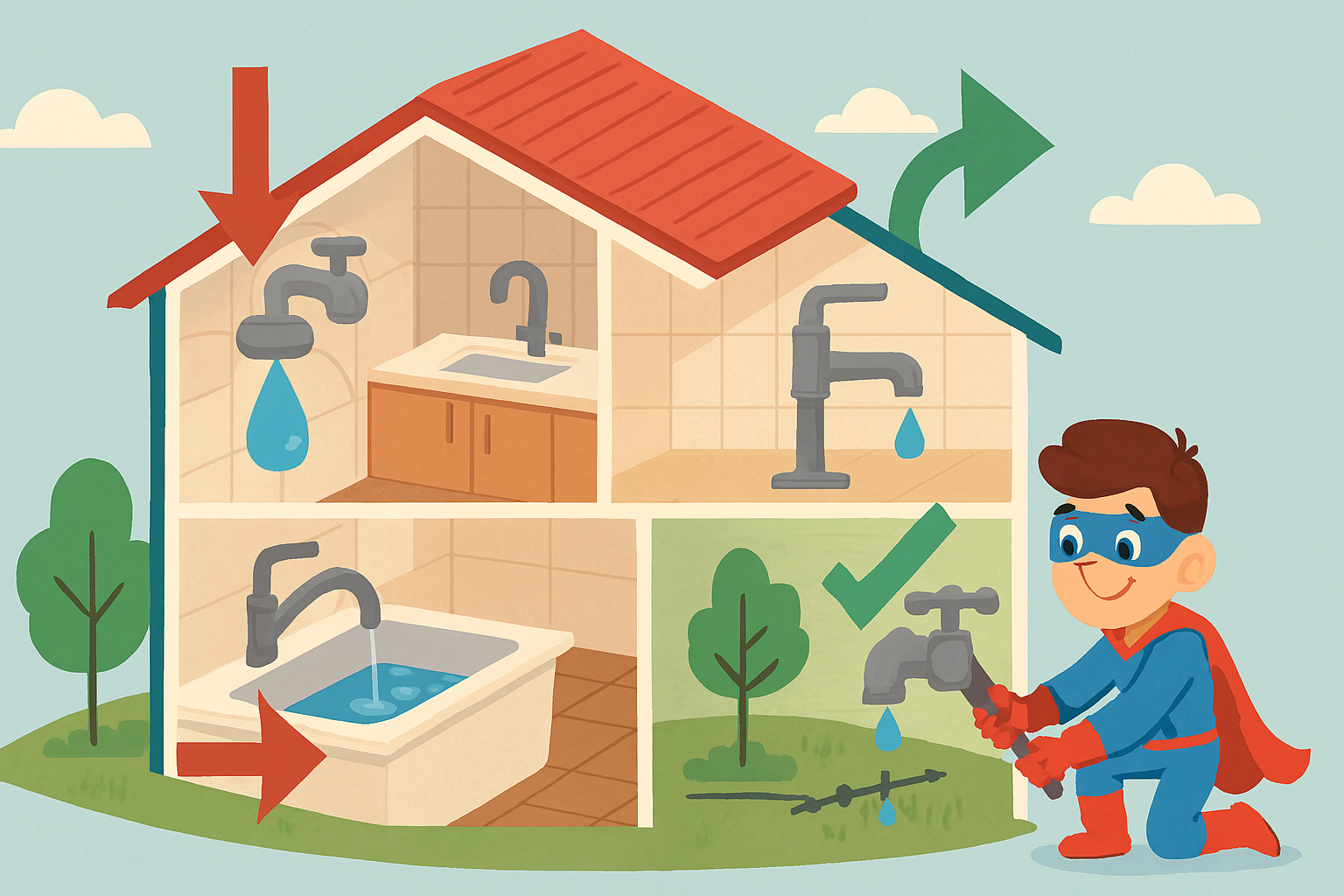 راهنمای جامع صرفه جویی آب در خانه های ایران - کاهش مصرف آب تا 50 درصد | سواد آبی