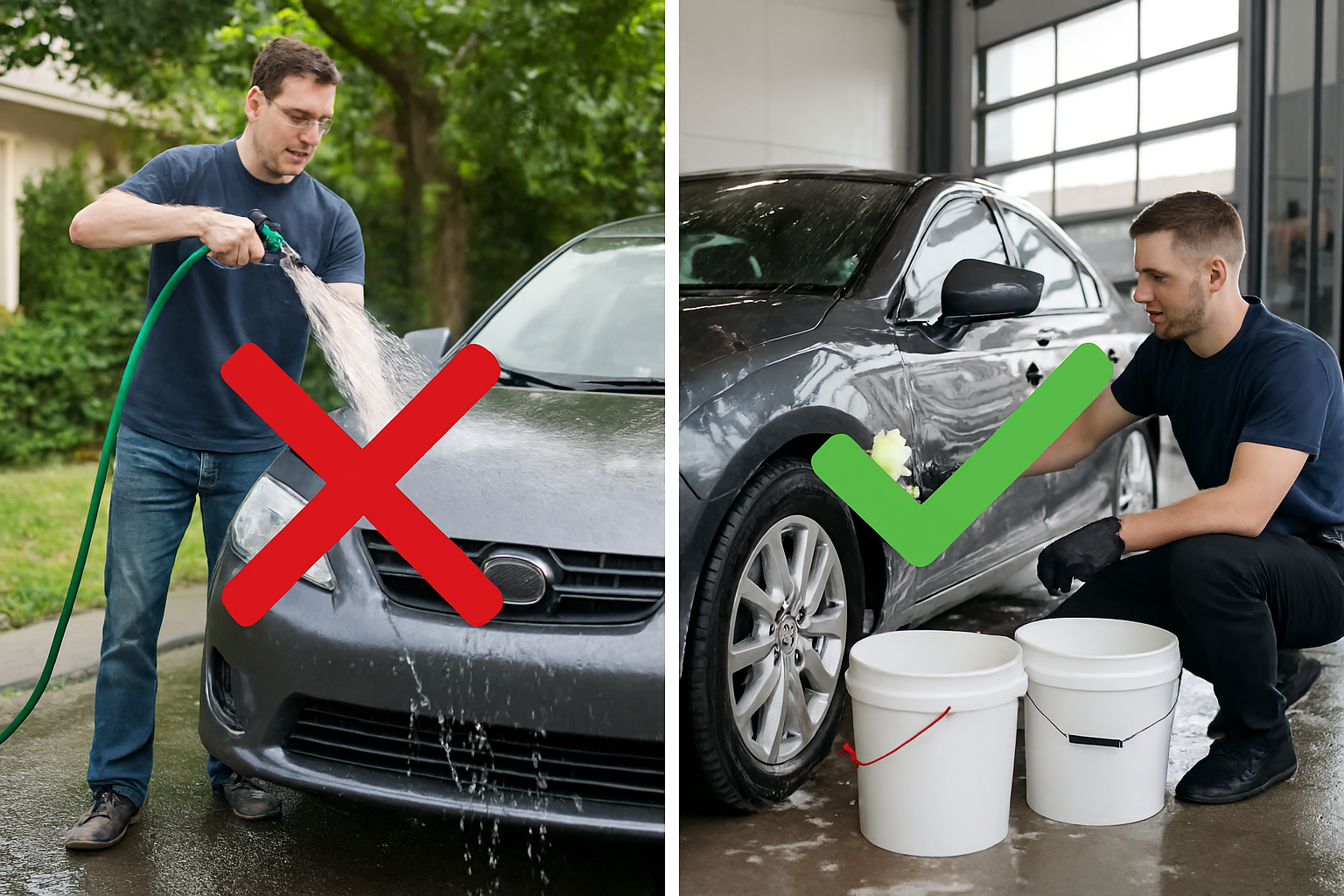 مقایسه روش صحیح و غلط شستشوی خودرو - صرفه جویی صدها لیتر آب در هر بار شستشو