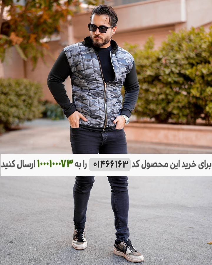 عکس محصول کاپشن مردانه ارتشی مدل jenpo کد 6391