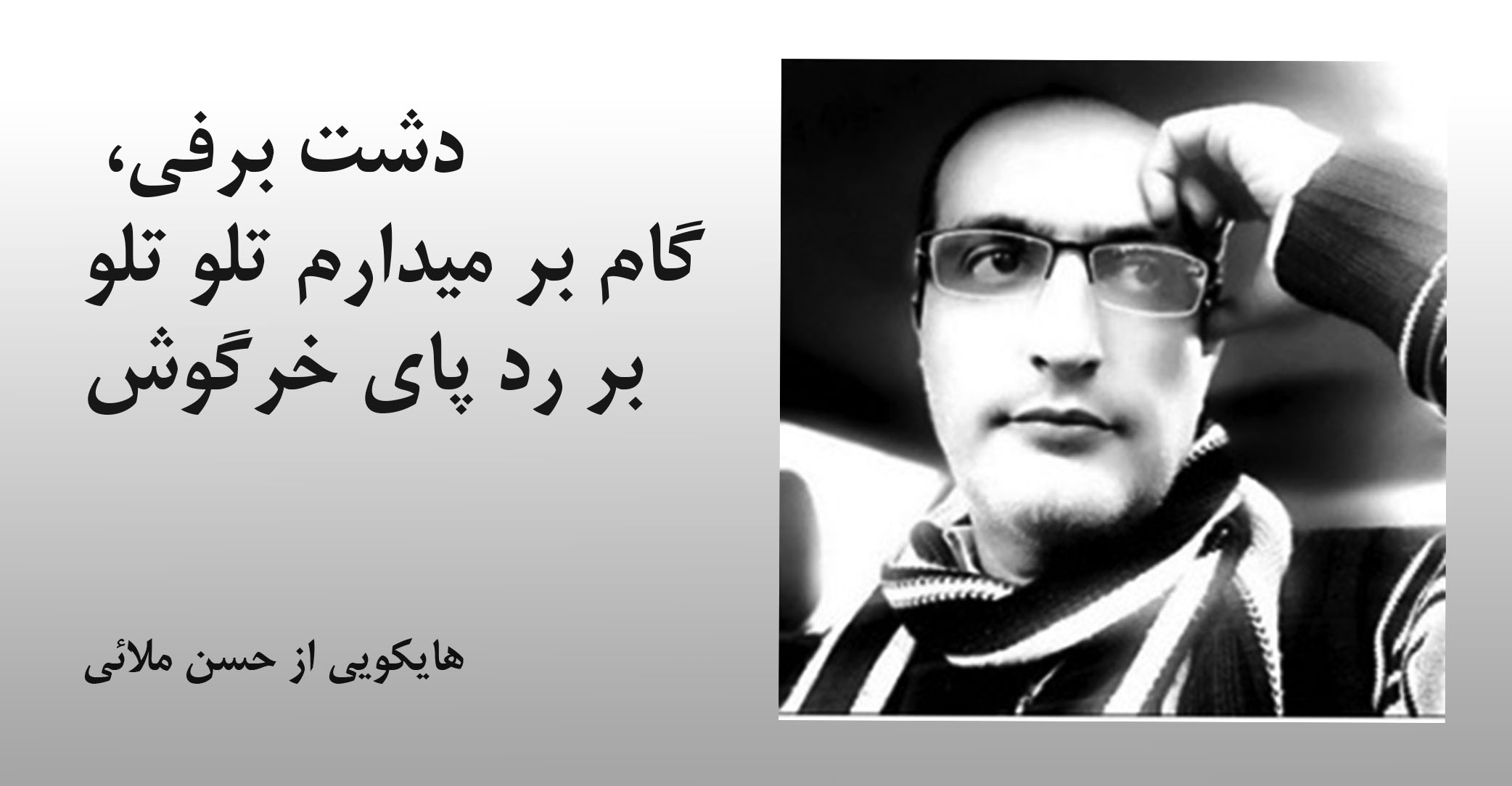 هایکویی از حسن ملائی شاعر