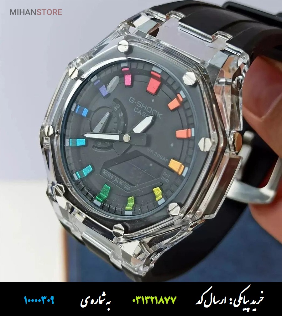 ساعت مچی ضدآب کاسیو جی شاک - جی آ2100