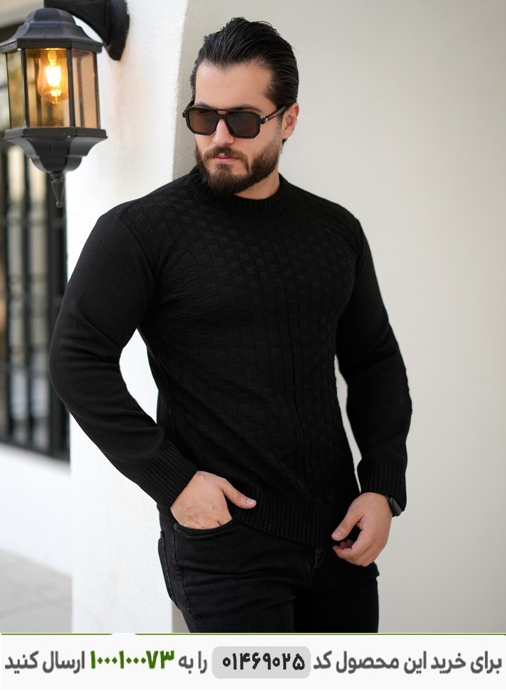 عکس محصول بافت مردانه مدل carlo (مشکی) کد 6422