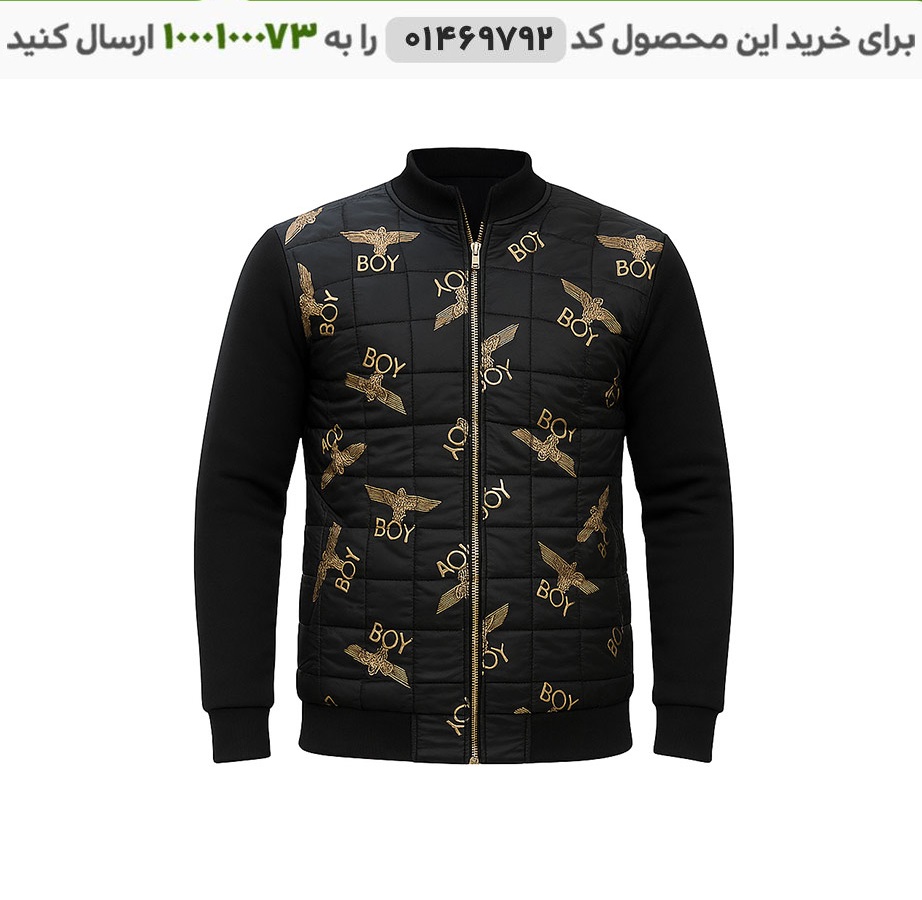 کاپشن مردانه آدورا رنگ مشکی کاپشن مردانه adora کد 6394