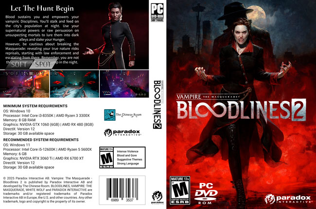 Vampire The Masquerade - Bloodlines 2 Cover