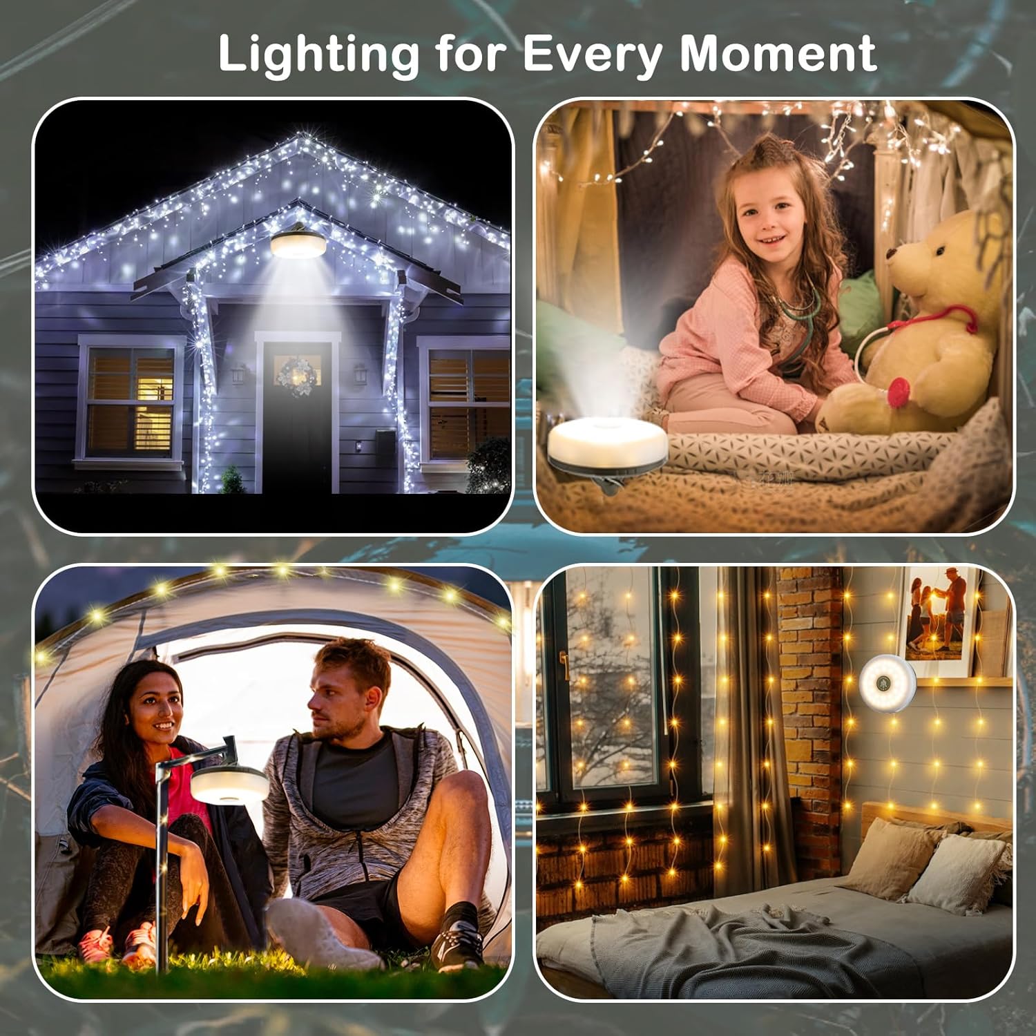 چراغ ریسه شارژی لامپی