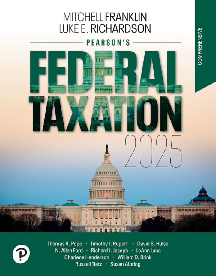 Pearson's Federal Taxation 2025 Comprehensive, 38th Edition - Instructor Resources (Instructor's Solutions Manual + Test Bank + Image Library + PowerPoint Presentations) - img