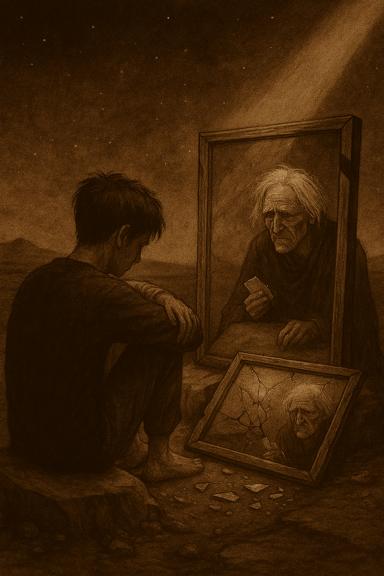 آیینه ای که به جای من، پشت سرم را نشان میداد.