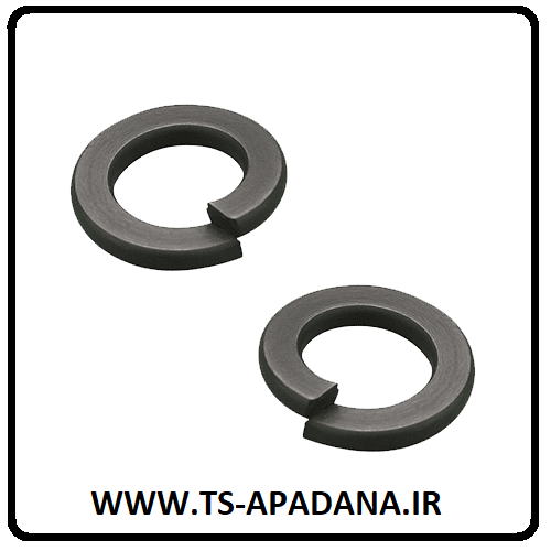 واشر فنری سیاه، واشر فنری مشکی، واشر فنری خود رنگ، واشر فنری بدون گالوانیزه، واشر فنری بدون آبکاری، واشر فنری بی رنگ