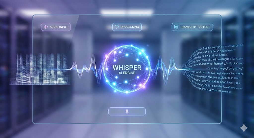 پروژه رونویسی صوتی با استفاده از مدل OpenAI Whisper