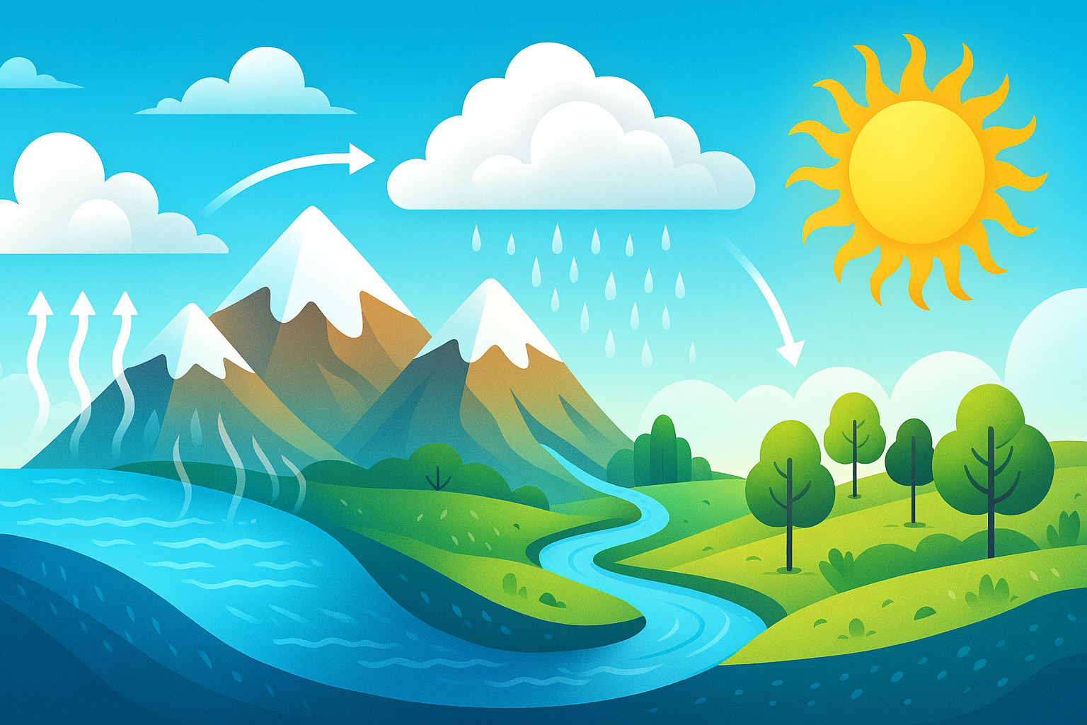 نمودار چرخه آب