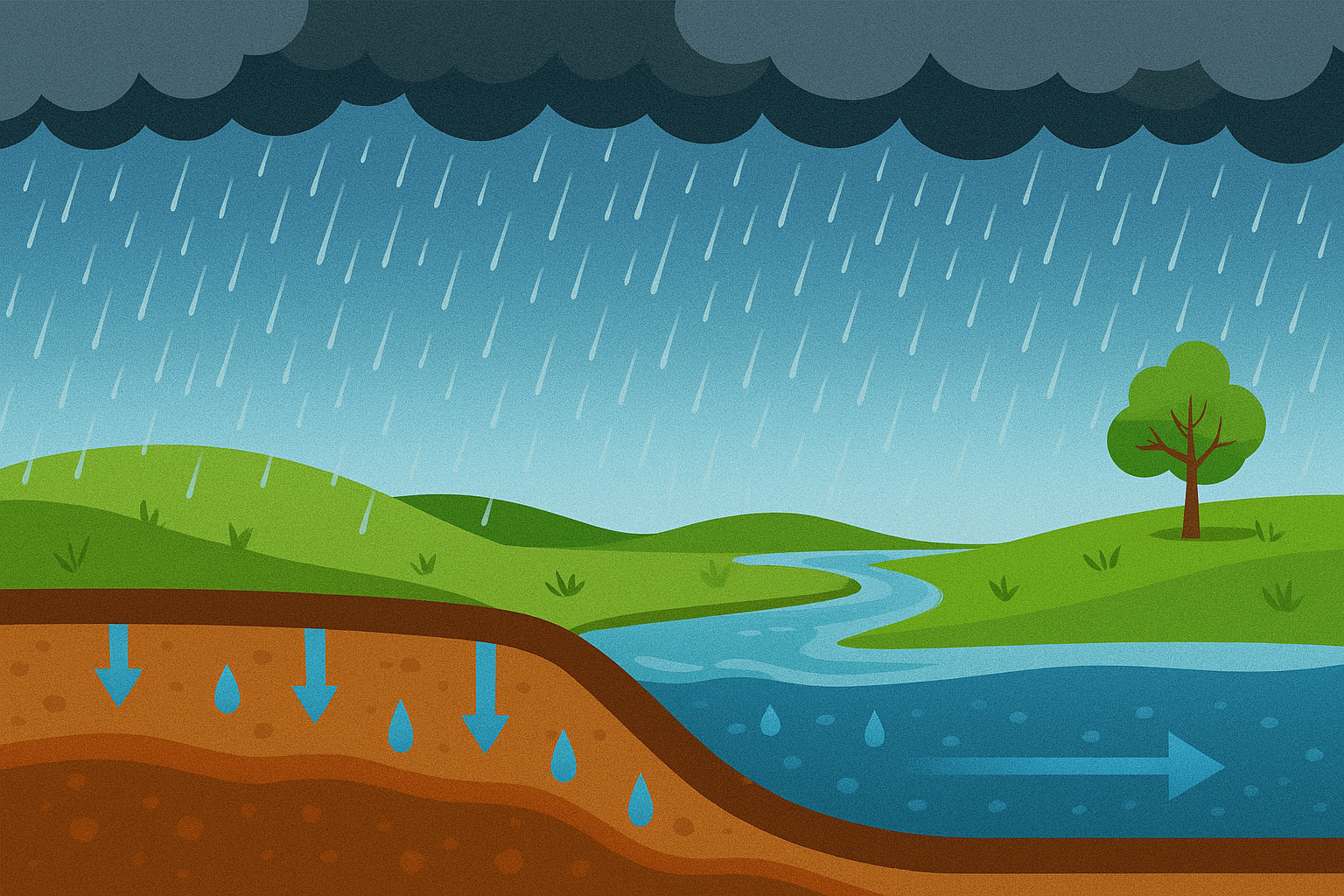 نفوذ و رواناب