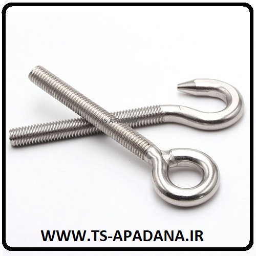 قلاب استیل نگیر، قلاب استیل 304، قلاب استیل 316، قلاب پیچی استیل نگیر، قلاب استنلس استیل نگیر