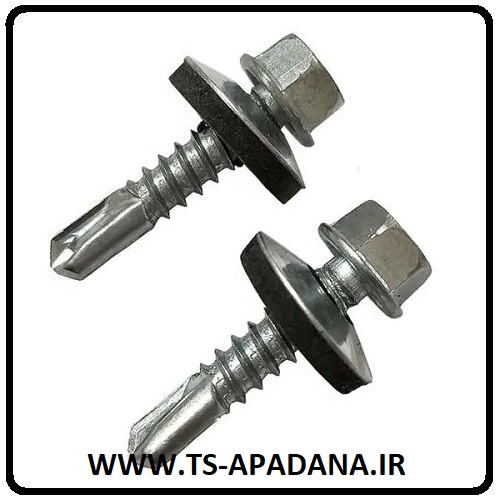 پیچ بکسی واشردار، پیچ بکسی با واشر، پیچ بکسی واشر سرخود، پیچ بکسی با واشر فلزی پلاستیکی، پیچ بکسی واشری