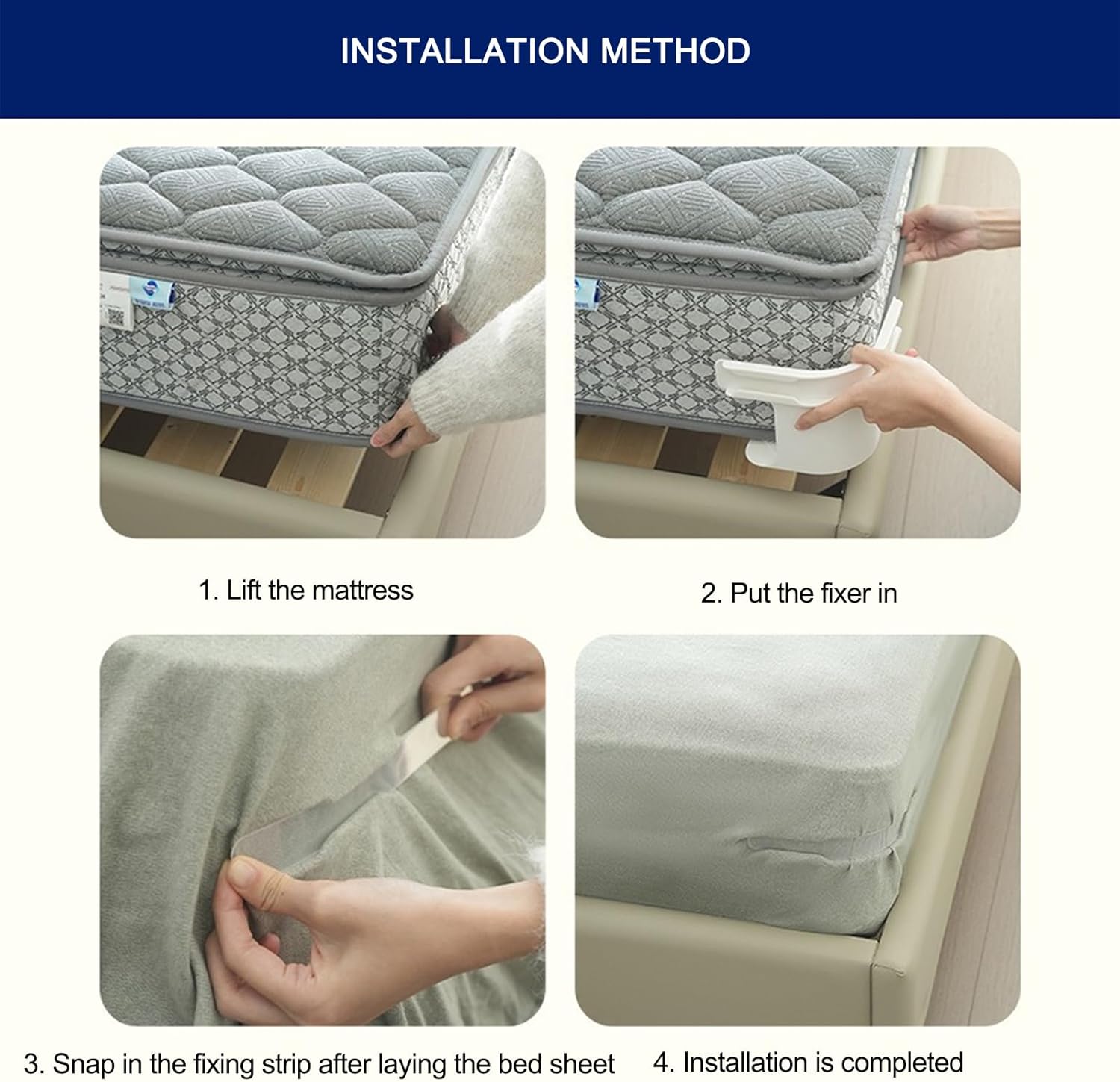 ست چهار عددی نگهدارنده ملحفه چیا