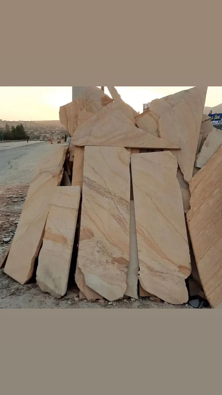 تولید و پخش ساخت سنگ برای نمای ساختمان ویلا دیوار چینی سنگ زرد رنگ طراحی و تولید ایران 