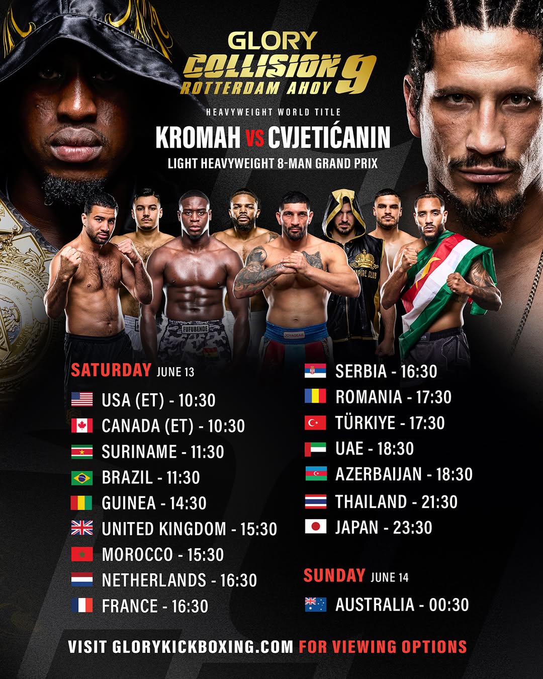 دانلود رویداد کیک بوکسینگ :   GLORY COLLISION 9