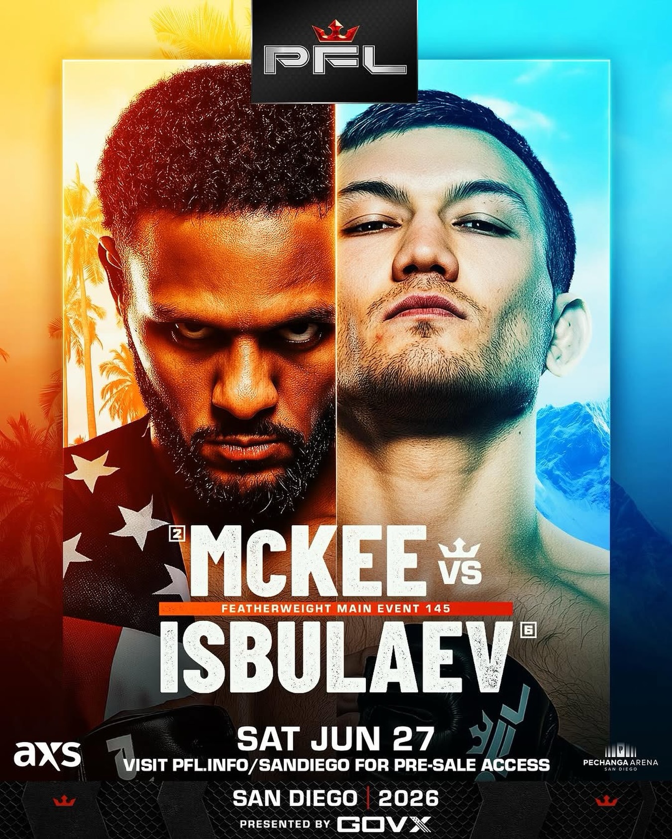 دانلود رویداد ام ام ای :  PFL San Diego: McKee vs. Isbulaev