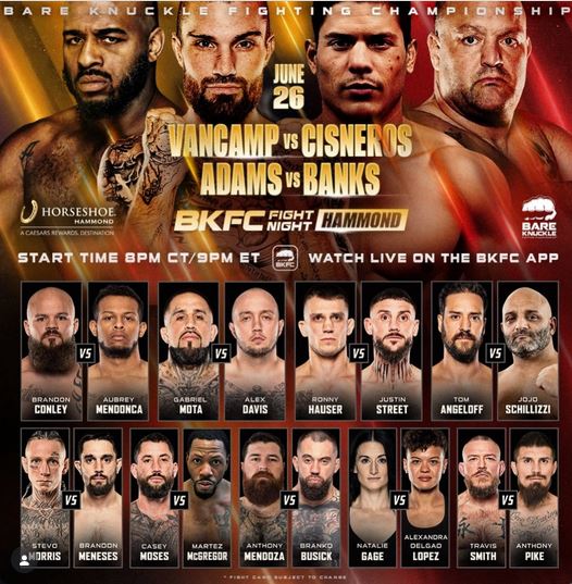 دانلود رویداد  بوکس  : BKFC Fight Night: Cameron VanCamp vs Gregoris Cisneros