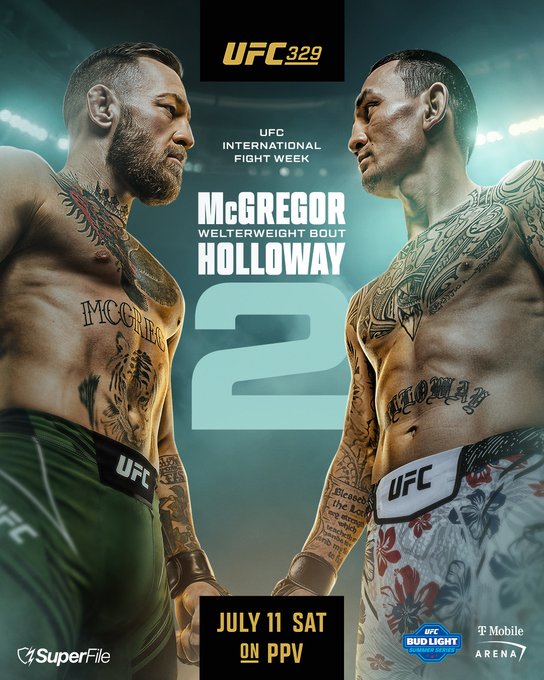 دانلود رویداد یو اف سی 329:   UFC 329: McGregor vs. Holloway 2