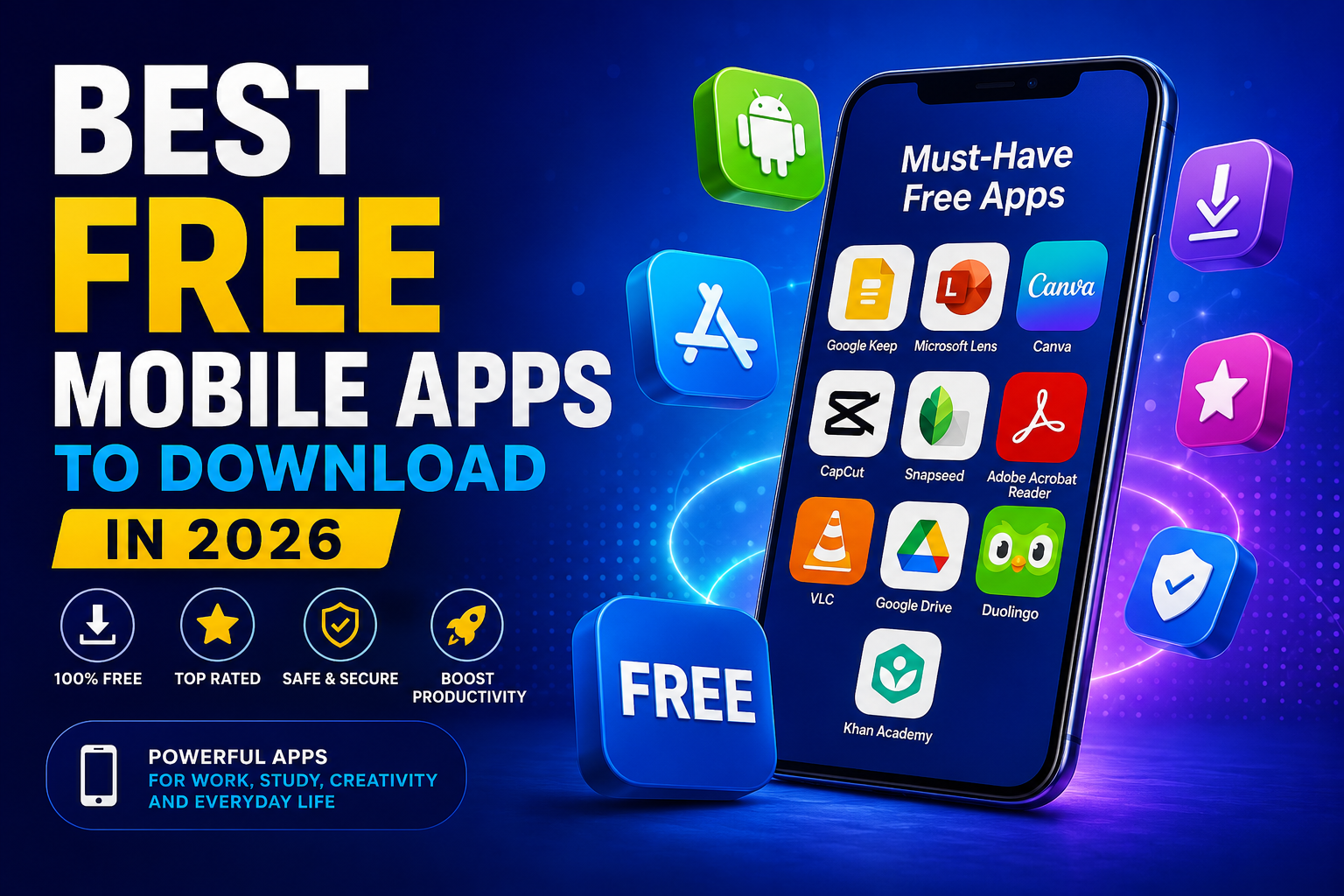 Best Free Mobile Apps to Download in 2026